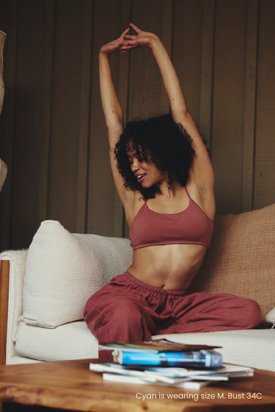 POPPY SCOOP NECK BRA / ROSE