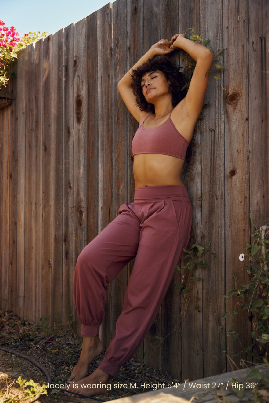 GINKO COTTON PANTS / ROSE