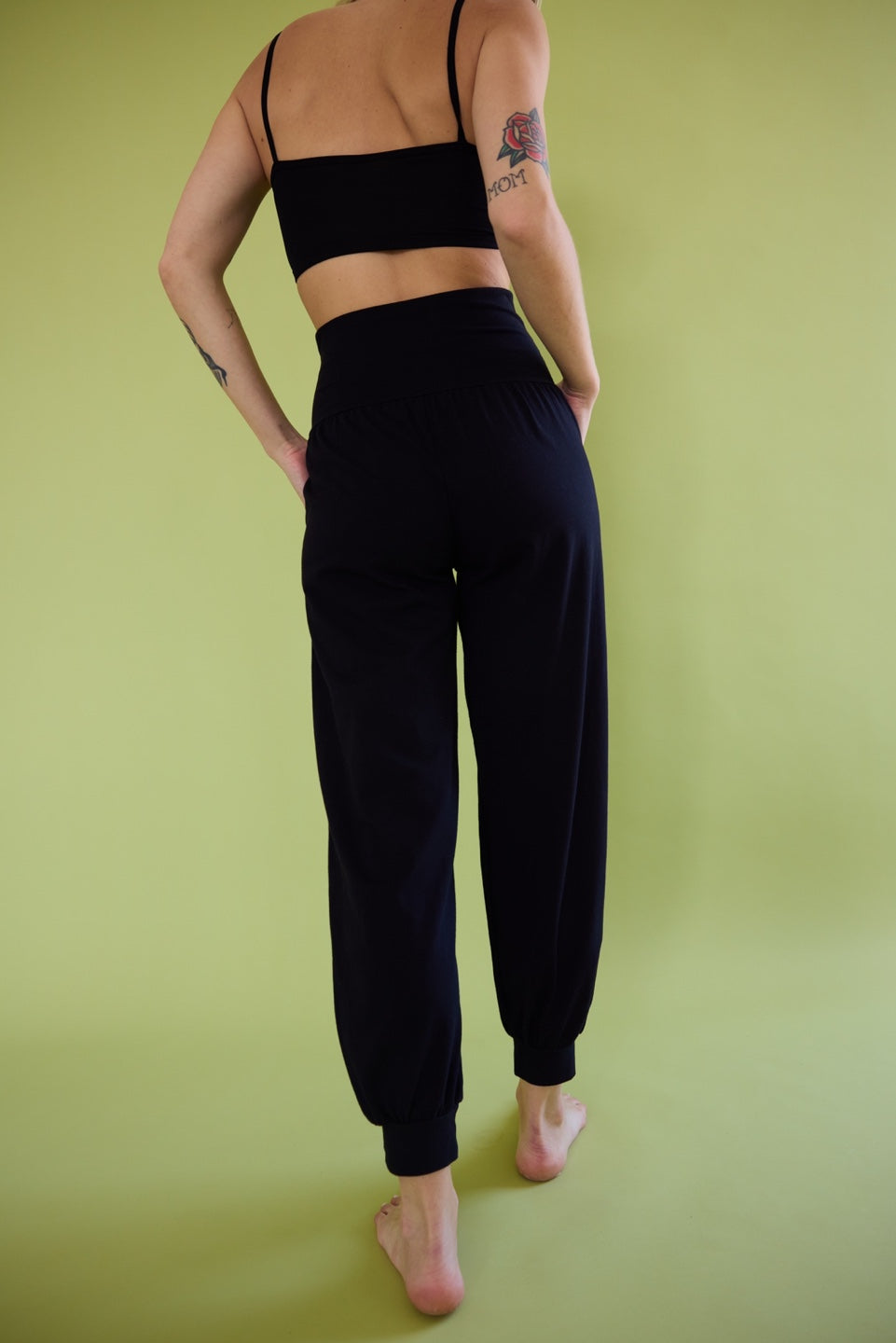 GINKO COTTON PANTS / BLACK