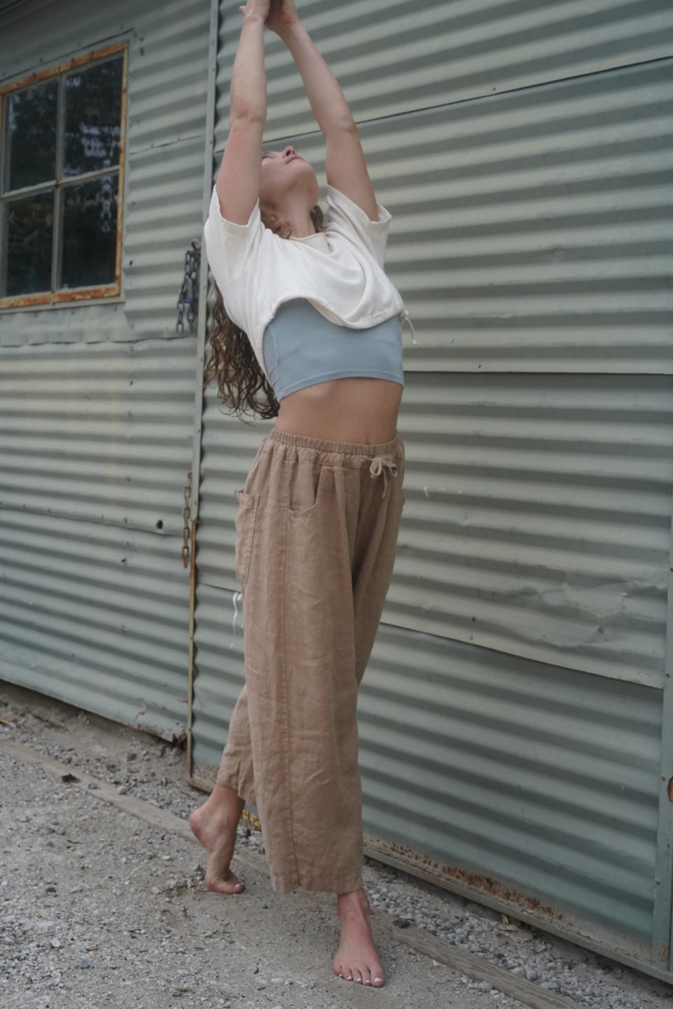 LAUREL LINEN PANTS / CHAI TEA