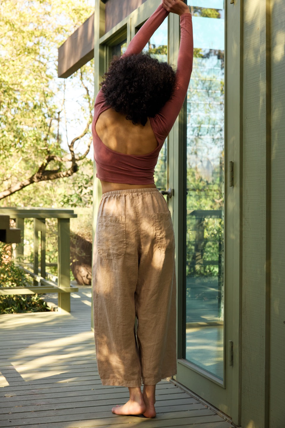 LAUREL LINEN PANTS / CHAI TEA
