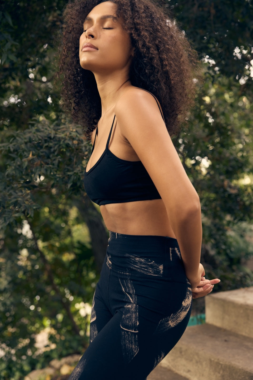 POPPY SCOOP NECK BRA / BLACK