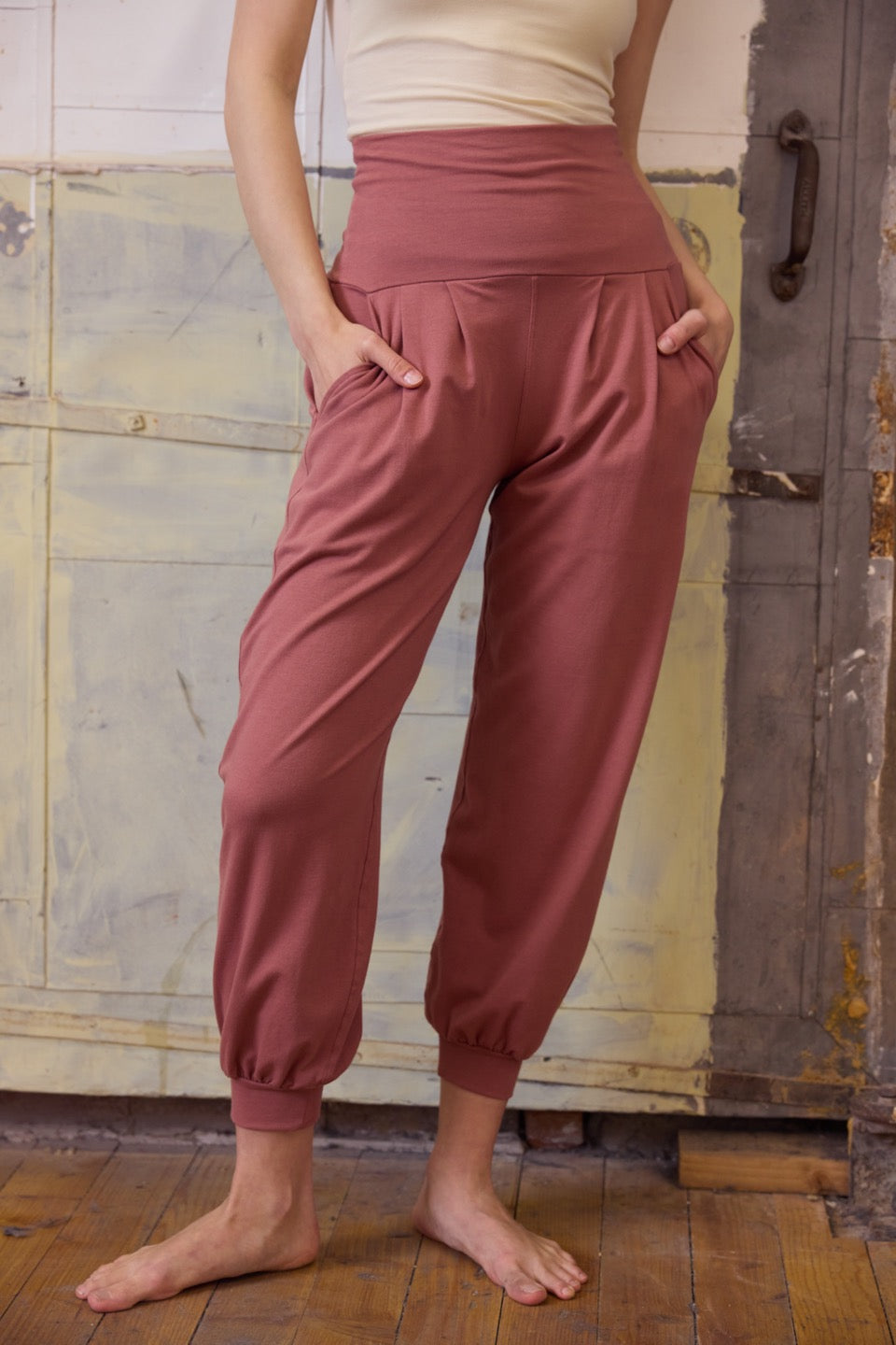 GINKO COTTON PANTS / ROSE