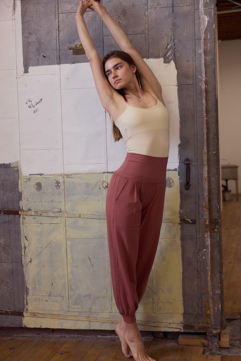 GINKO COTTON PANTS / ROSE