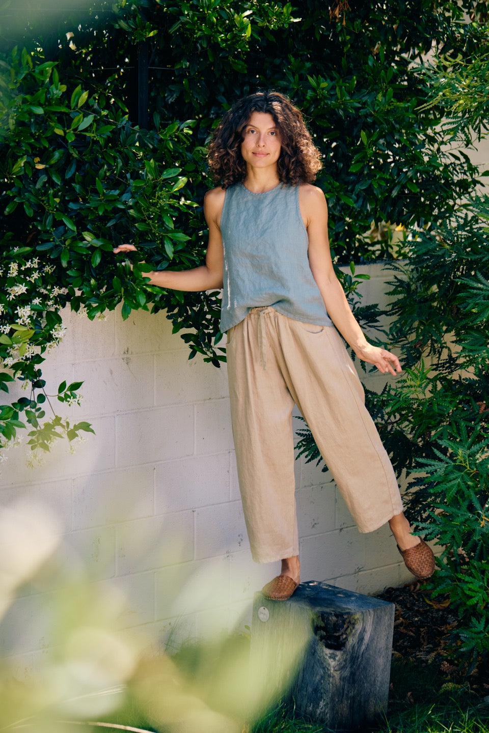 LAUREL LINEN PANTS / CHAI TEA