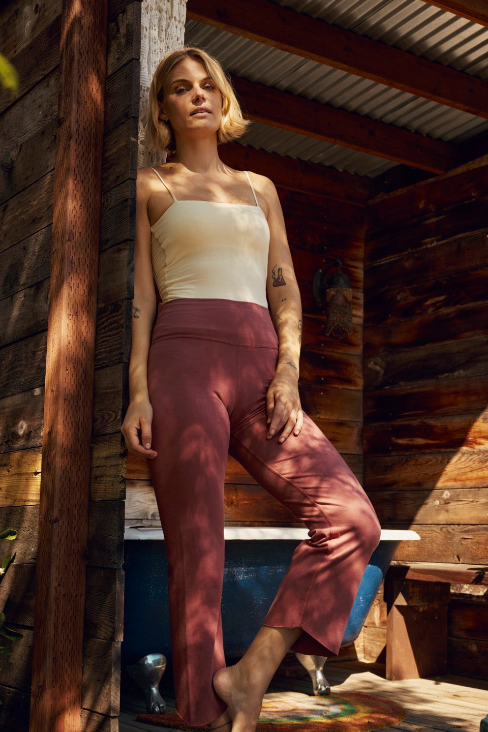COYOTE COTTON PANTS / ROSE