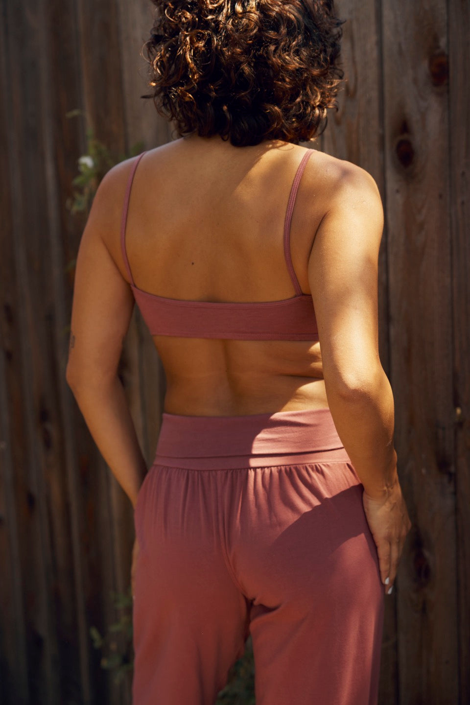 POPPY SCOOP NECK BRA / ROSE