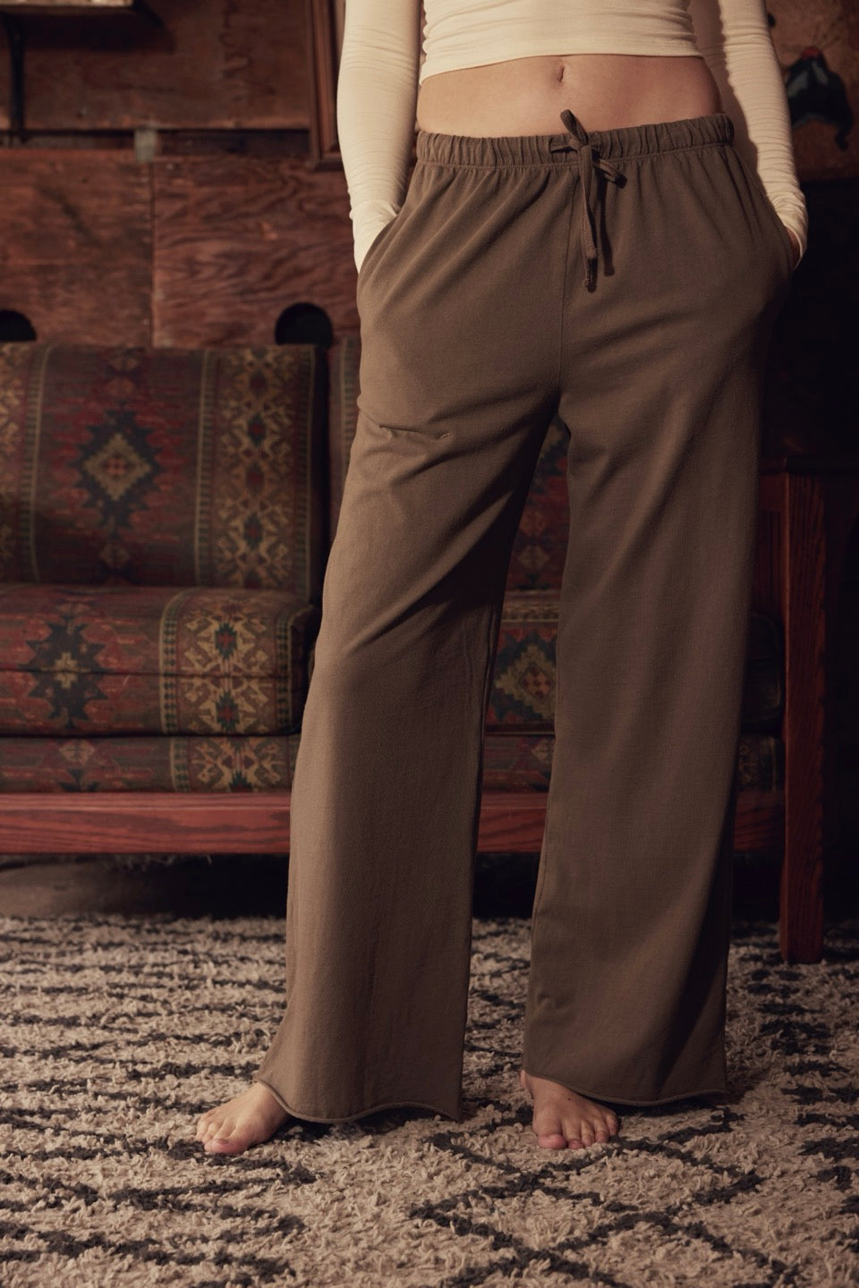 YARROW COTTON PANTS / MUSHROOM
