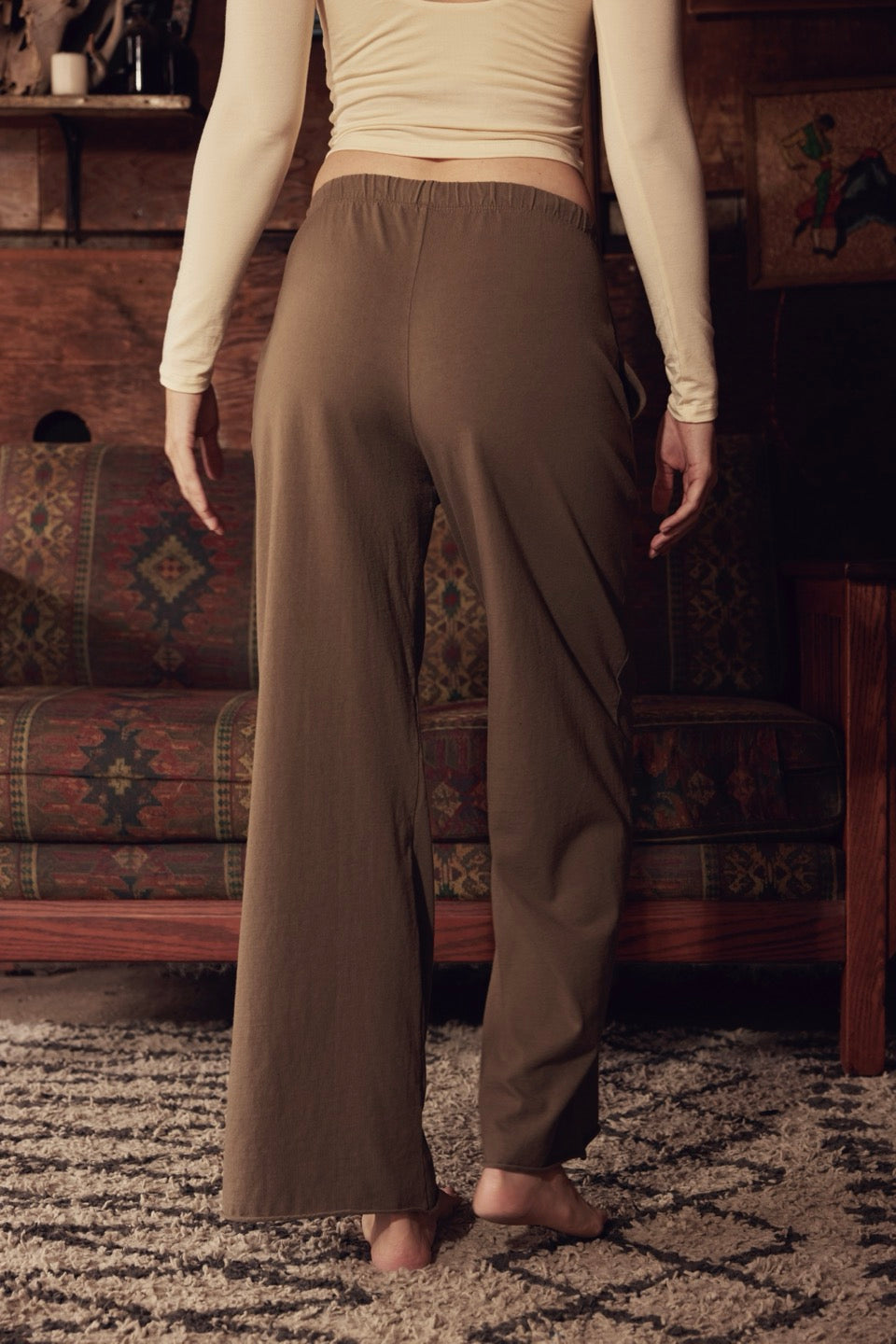 YARROW COTTON PANTS / MUSHROOM