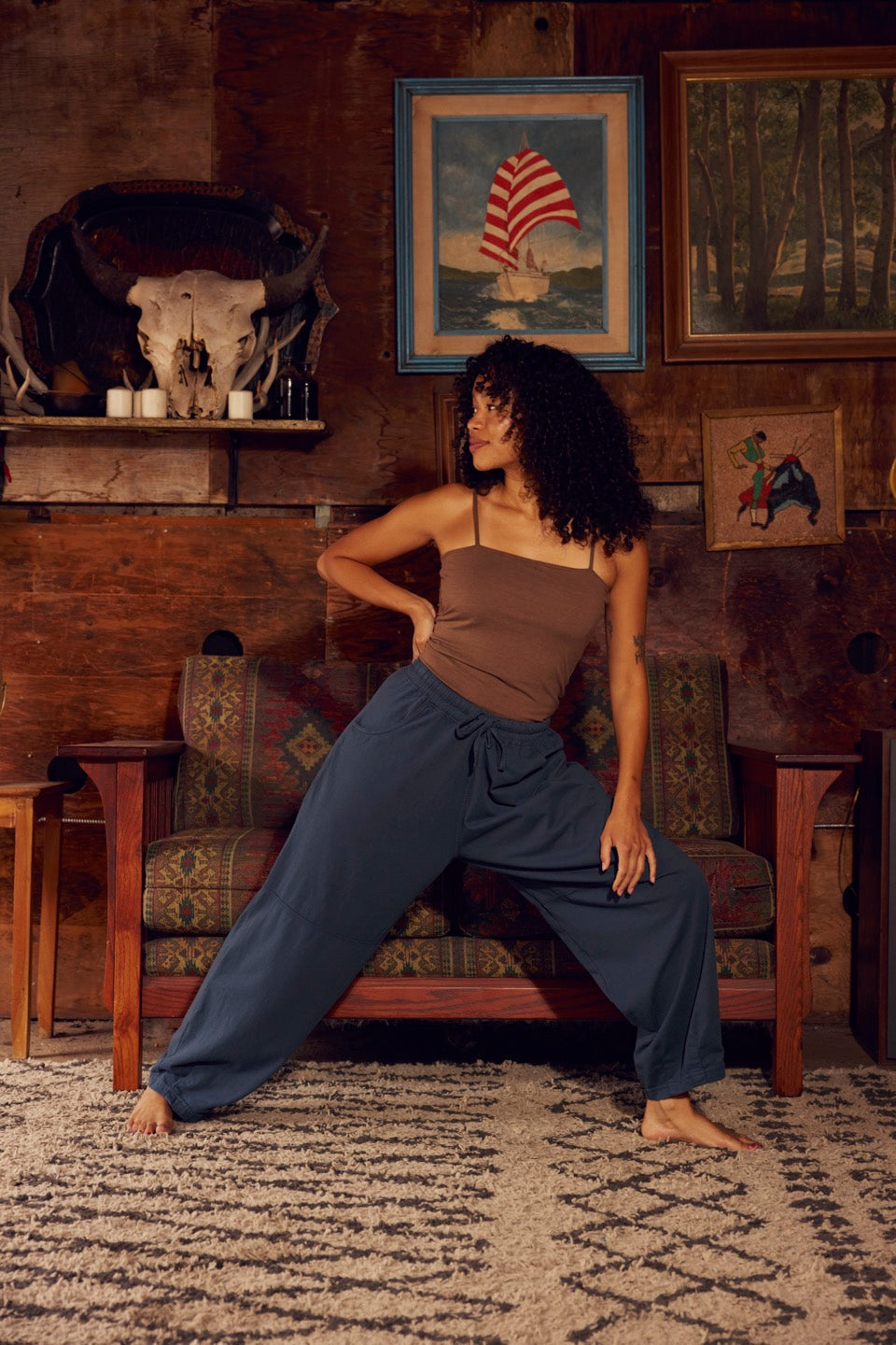 SAGUARO COTTON PANTS / DEEP OCEAN