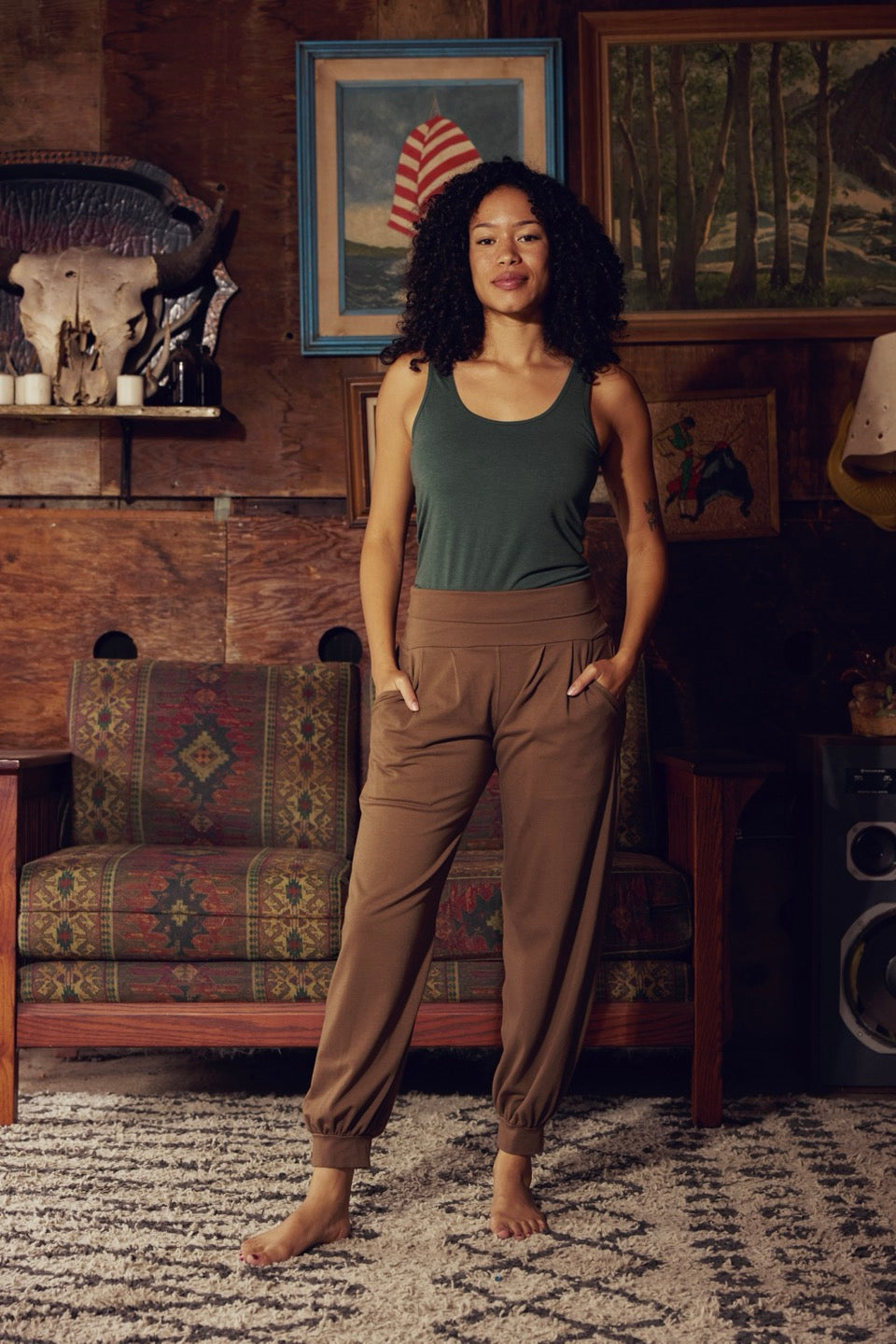 GINKO COTTON PANTS / ACORN