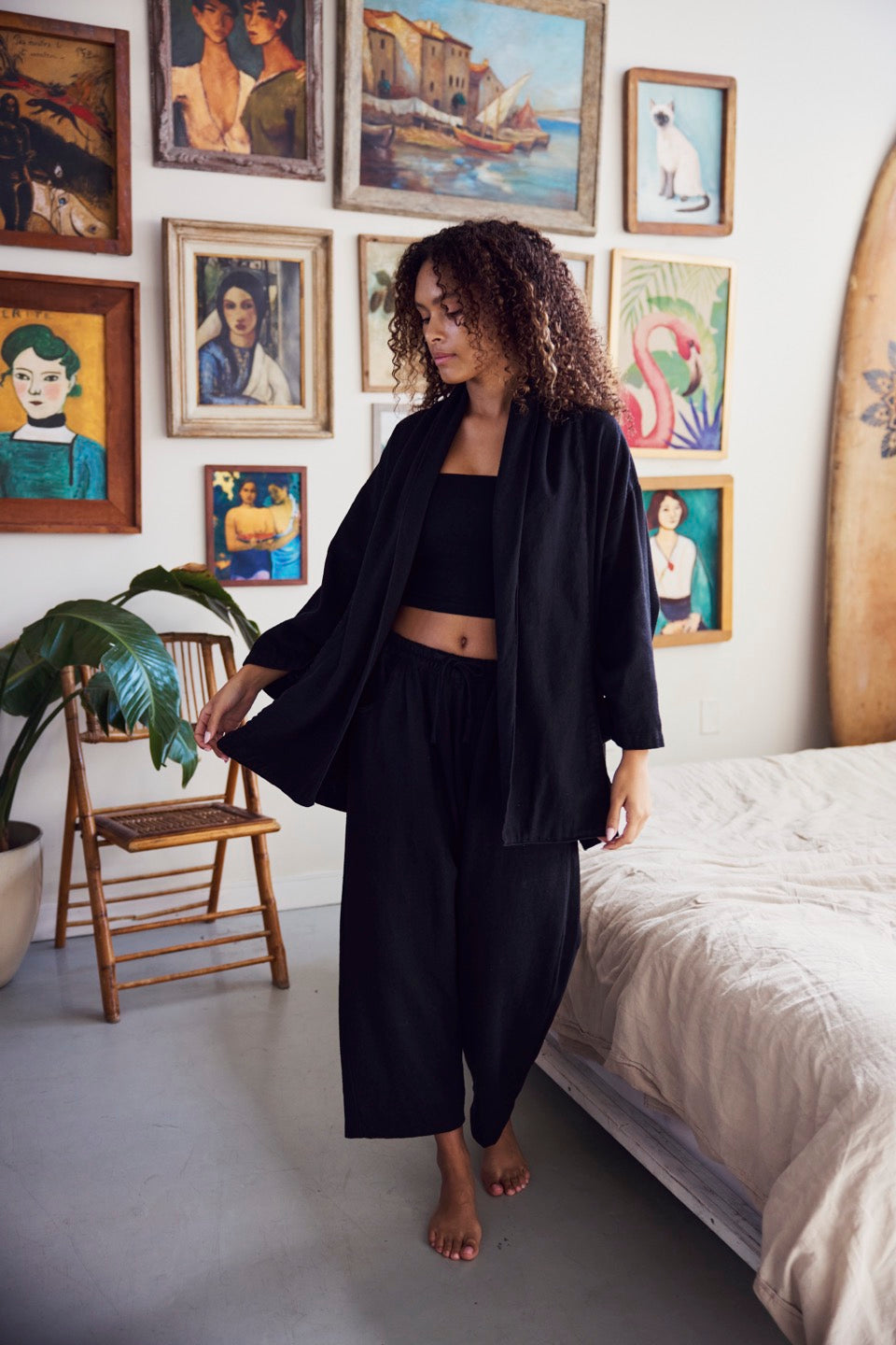 LAUREL HEMP PANTS / BLACK – SOKOI