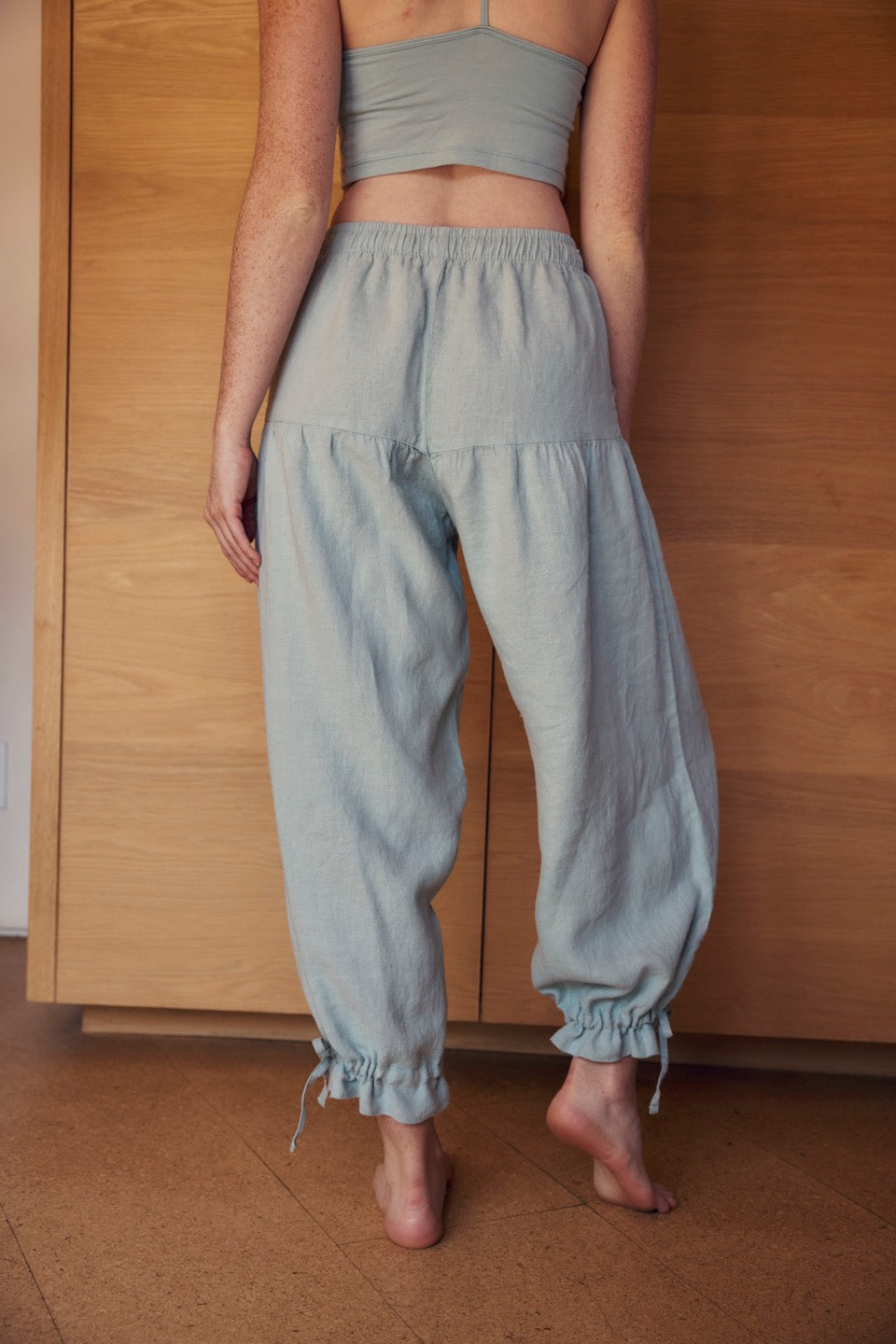 JASMIN LINEN PANTS / BLUE MIST – SOKOI