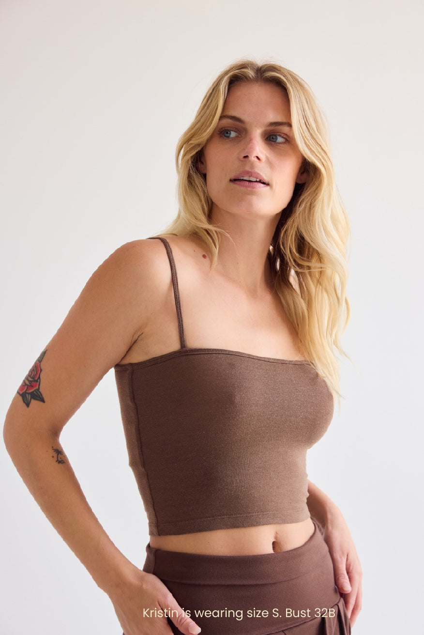 PINE STRAIGHT NECK TANK / ACORN