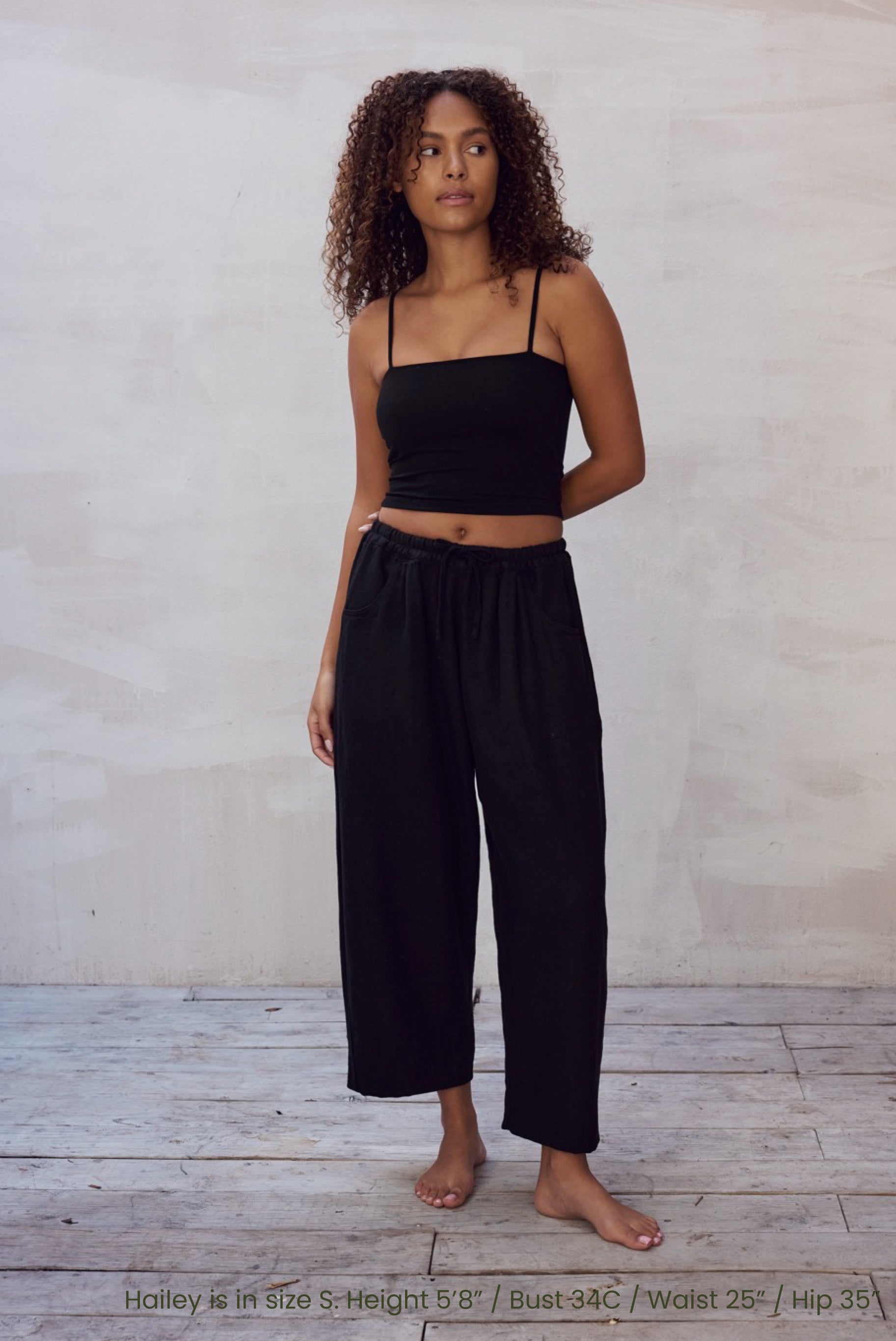パンツ LIA EVA PANTS seed and soil LAUREL HEMP PANTS / BLACK – SOKOI
