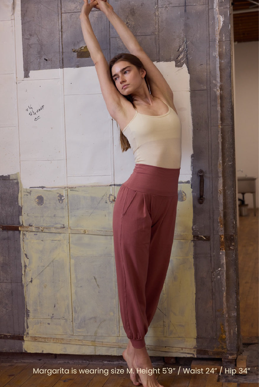 GINKO COTTON PANTS / ROSE