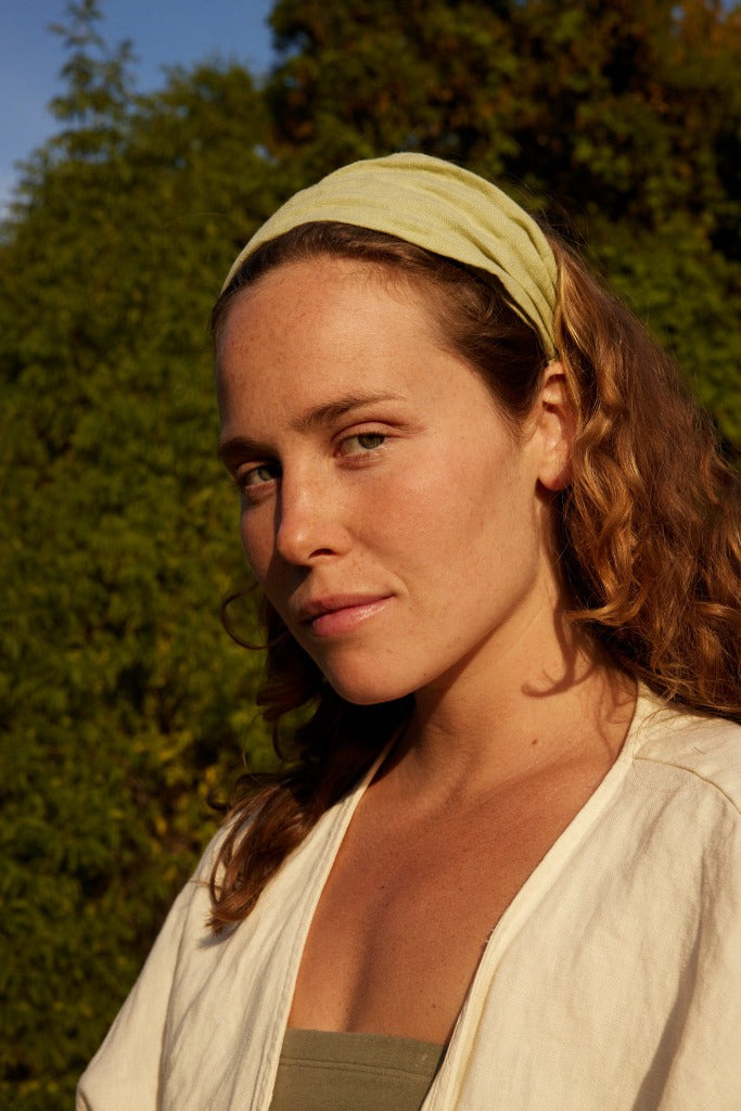 wide headband green