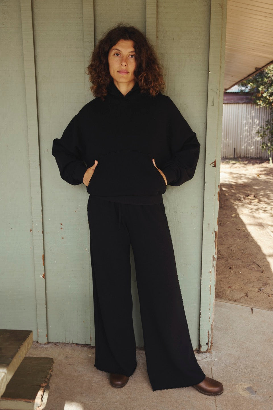 YARROW TERRY PANTS / BLACK