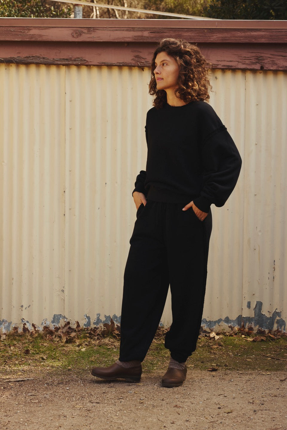 MARENGO SWEATSHIRTS / BLACK
