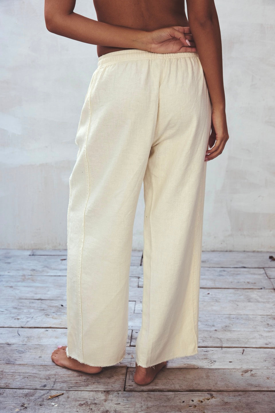TAMARAC HEMP PANTS / CREAM