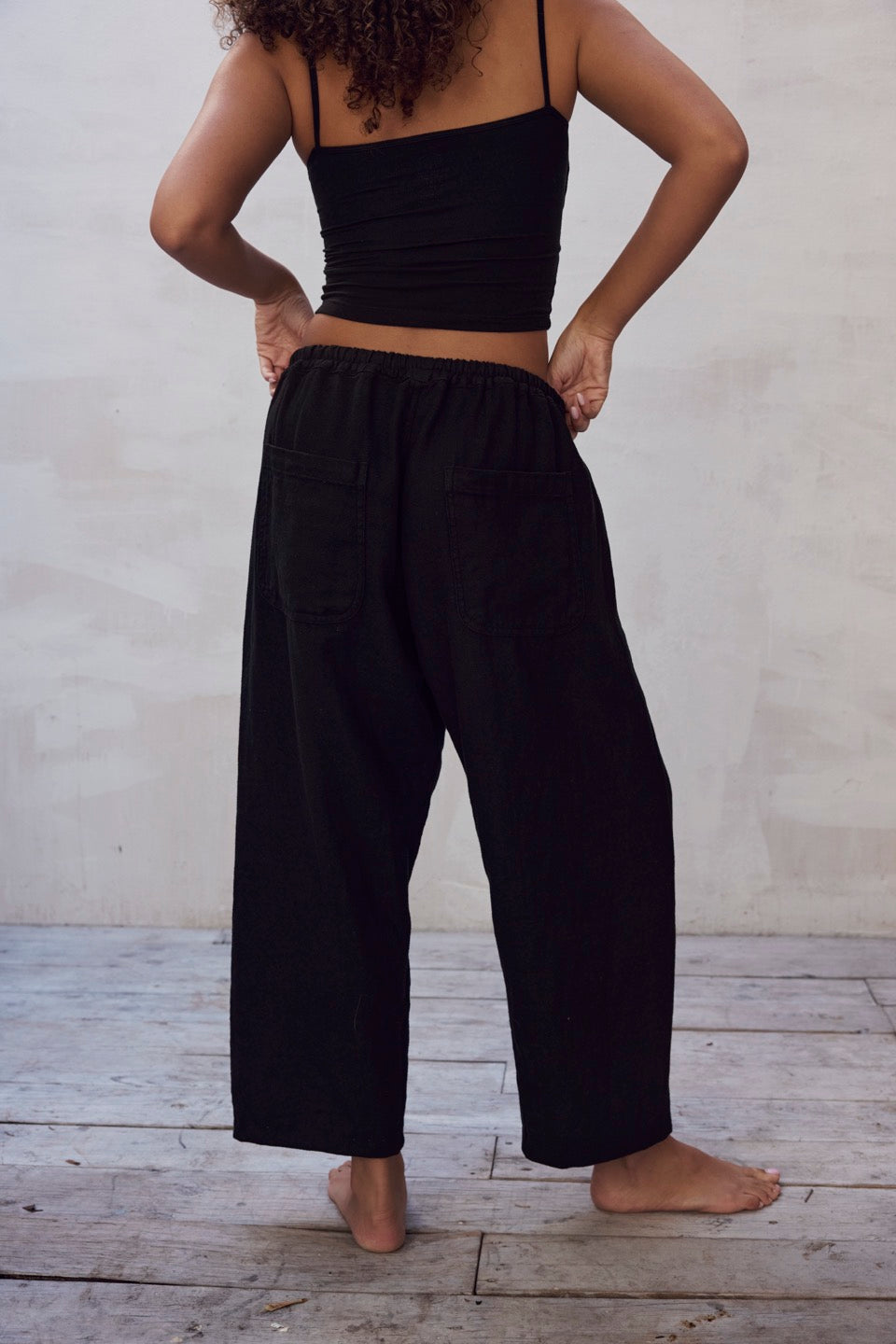 LAUREL HEMP PANTS / BLACK – SOKOI