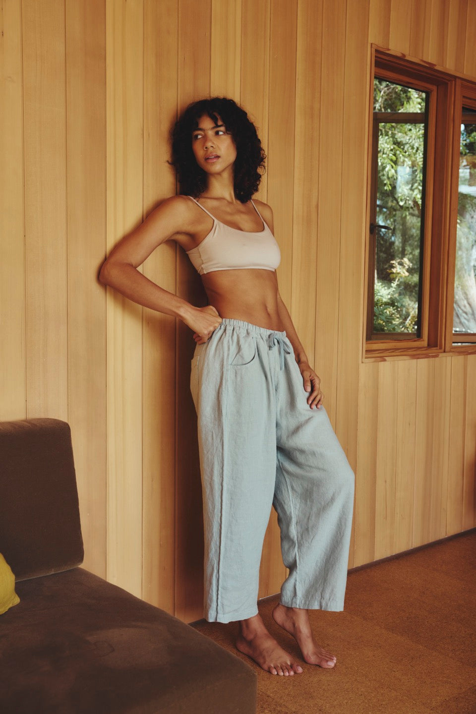 LAUREL LINEN PANTS / BLUE MIST