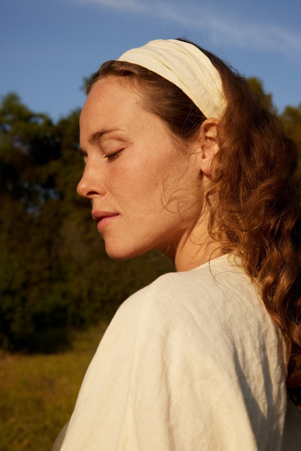 WIDE HEADBAND / CREAM