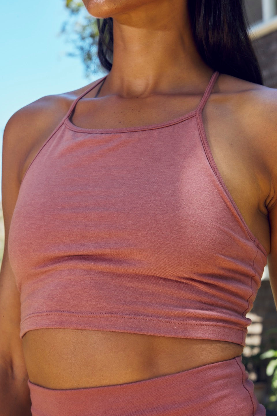 MONDO CROP TANK / ROSE