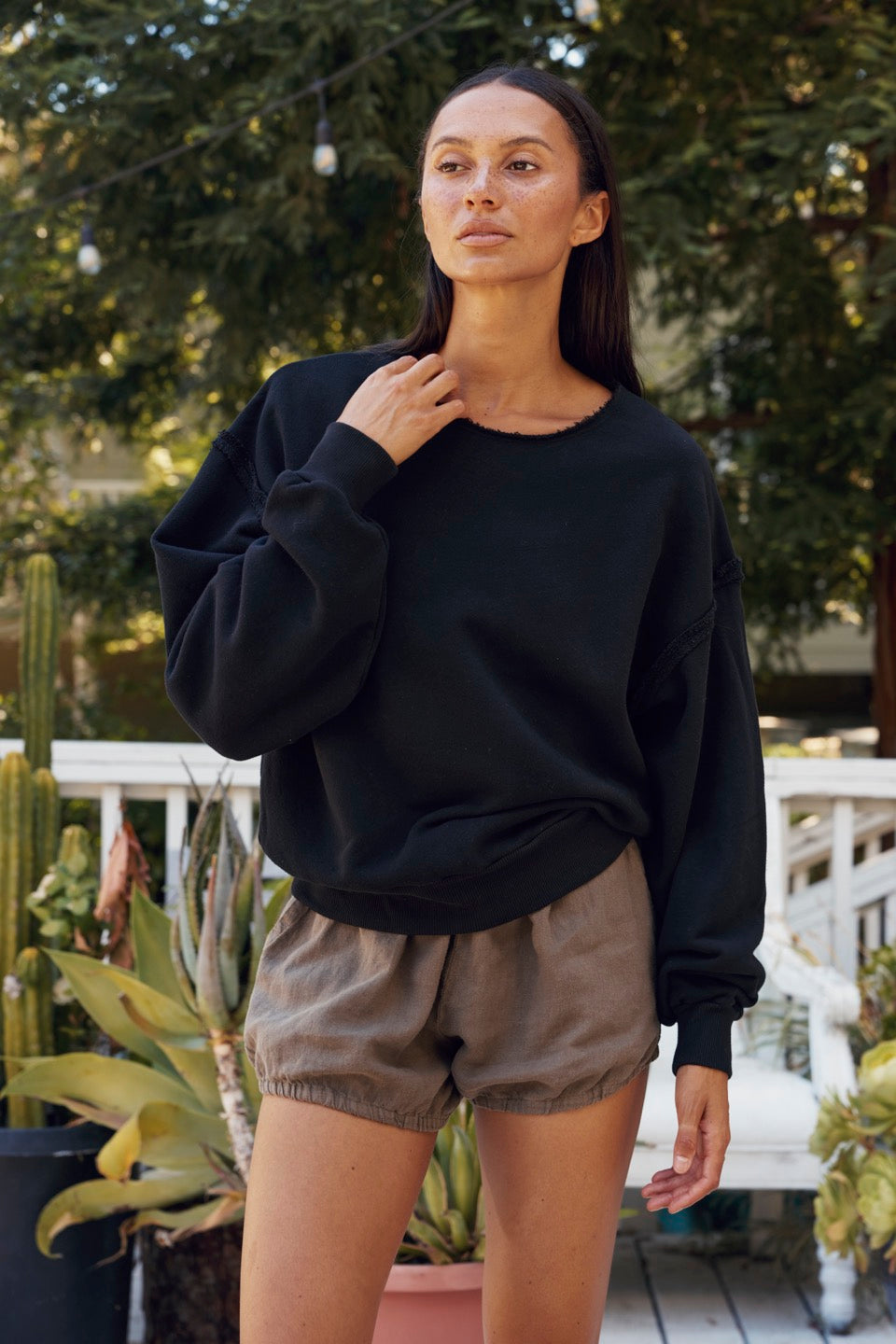 MARENGO SWEATSHIRTS / BLACK