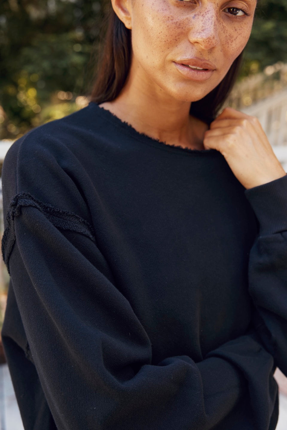MARENGO SWEATSHIRTS / BLACK