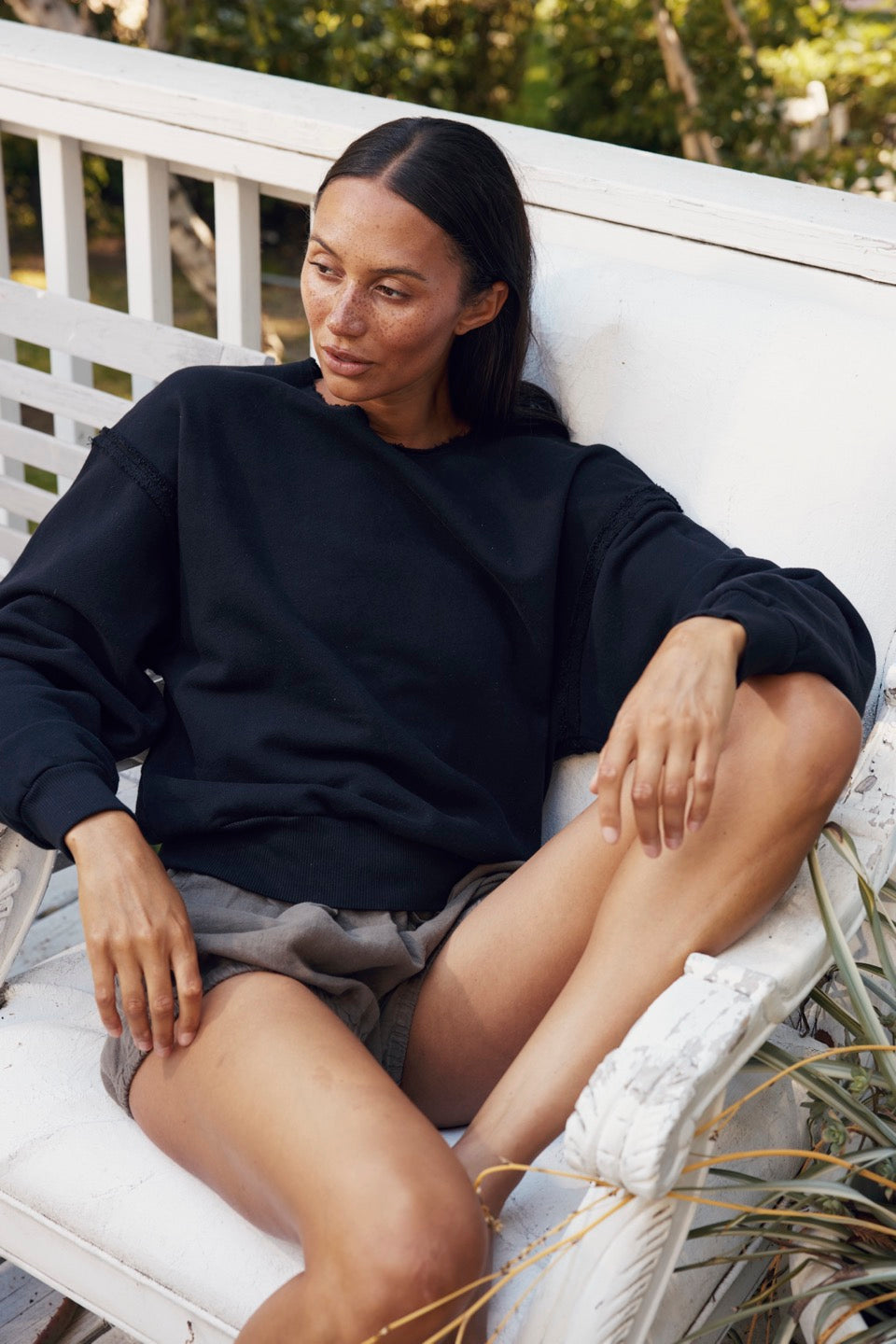 MARENGO SWEATSHIRTS / BLACK