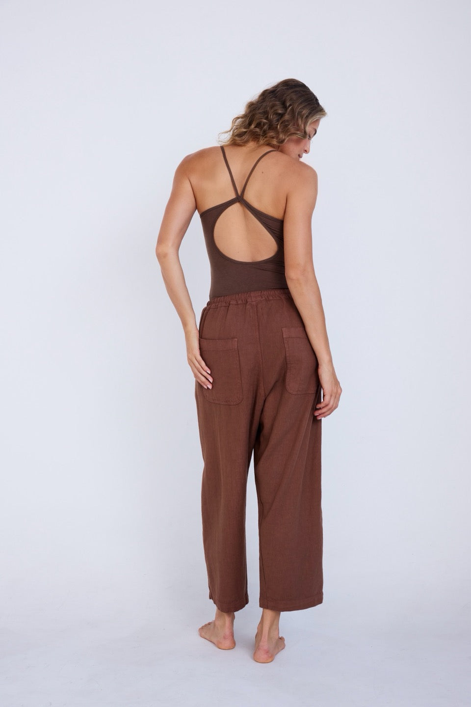LAUREL HEMP PANTS / COCOA