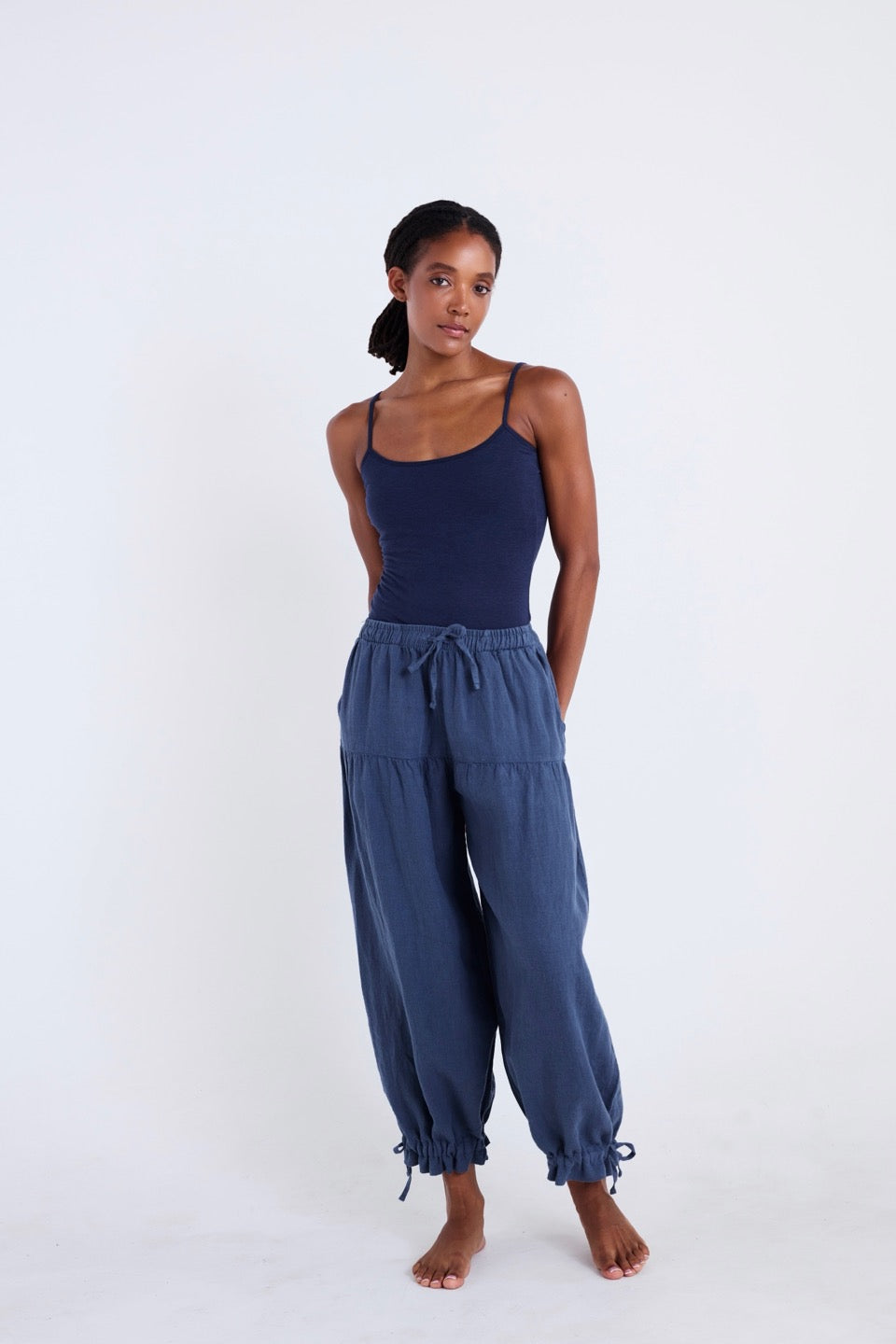 YUCCA STRAPPY BACK TANK / NAVY