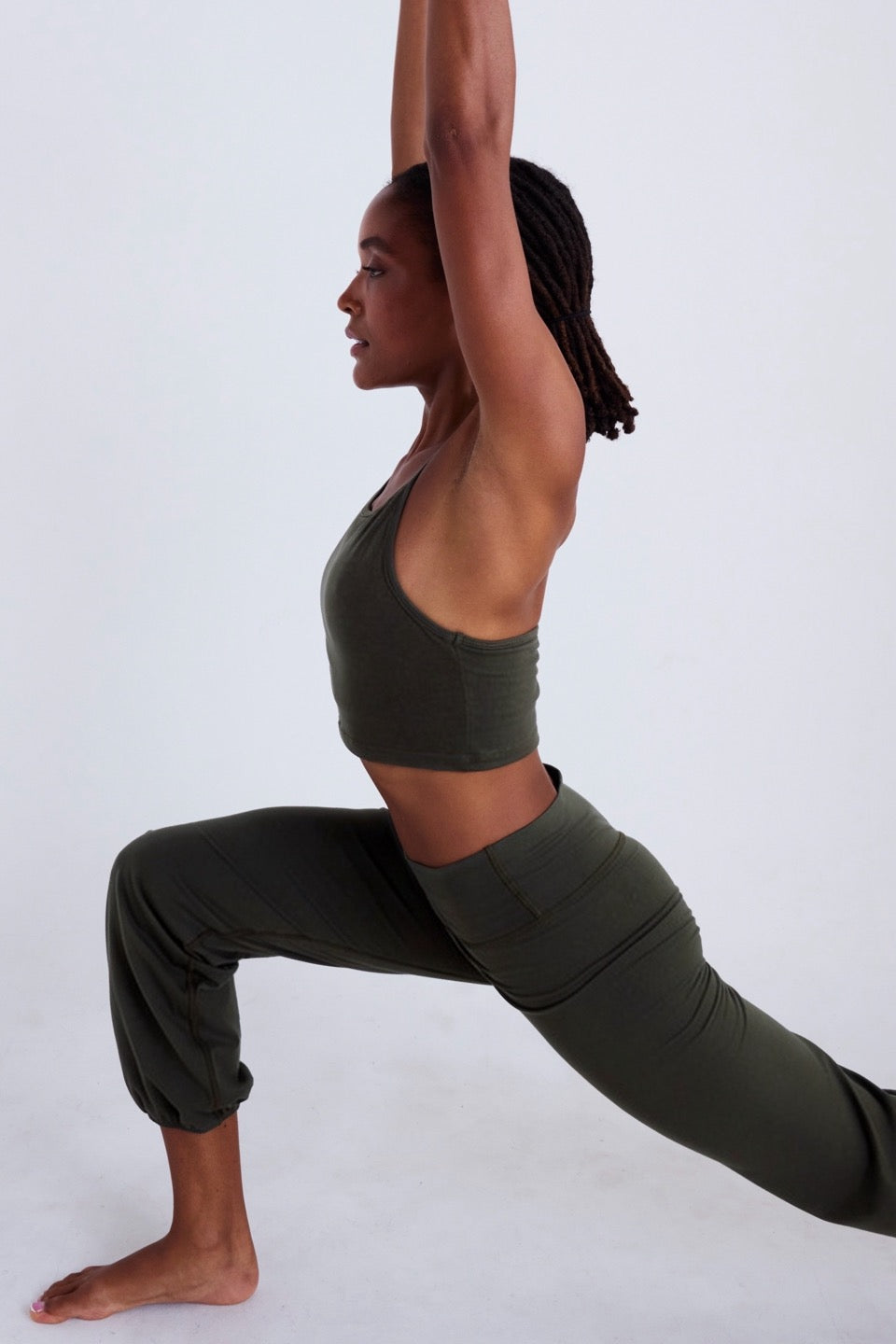 MONDO CROP TANK / DARK MOSS