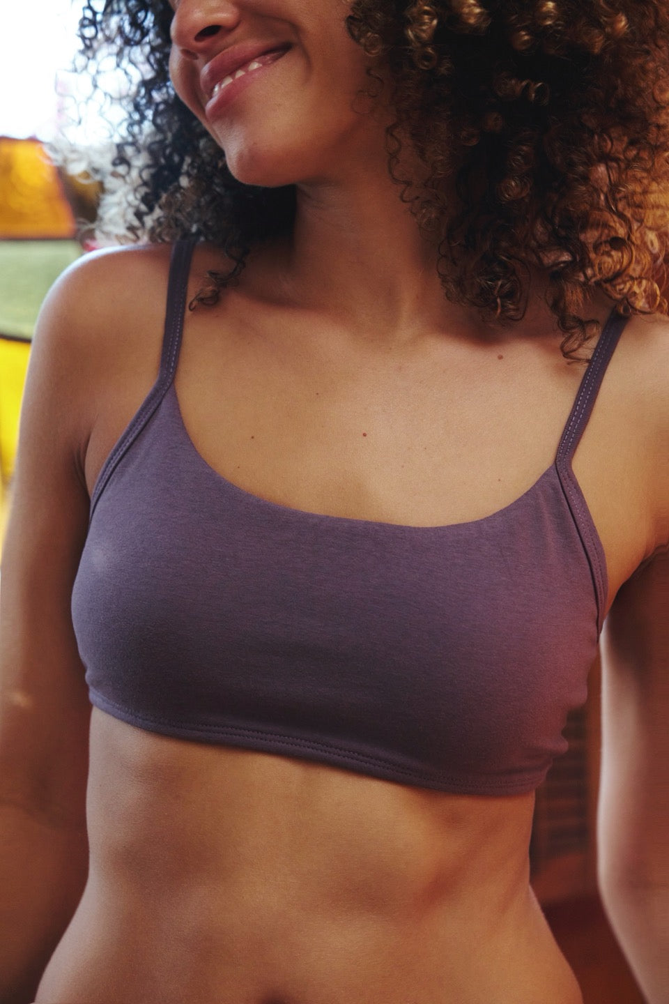 POPPY SCOOP NECK BRA / LAVENDER