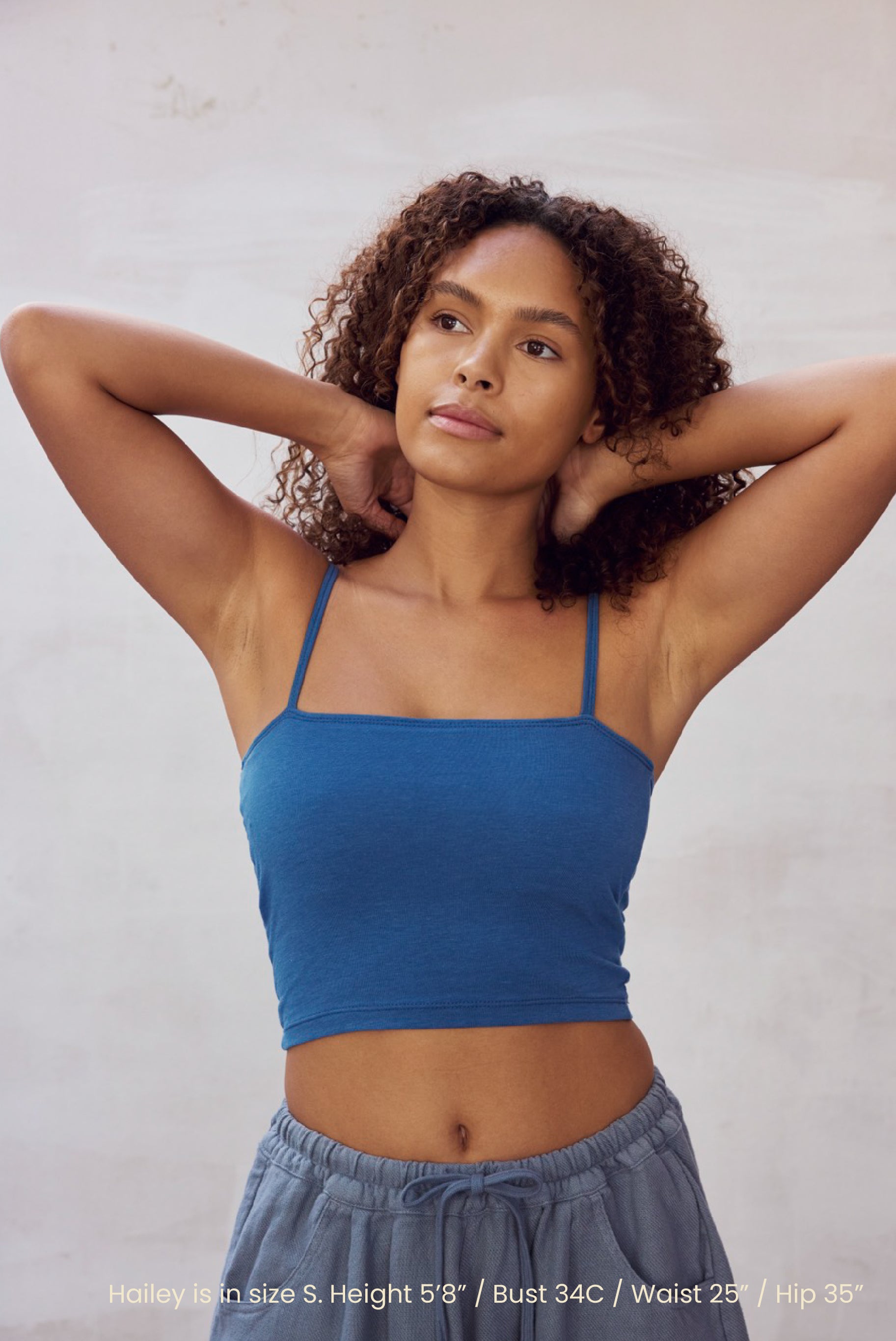 PINE STRAIGHT NECK TANK / STELLAR BLUE